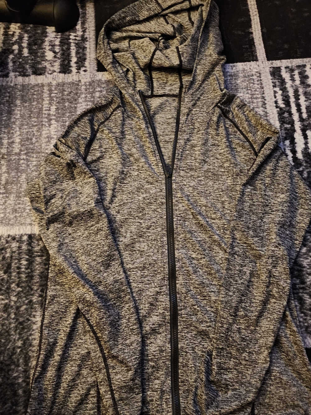 Source Unknown Women's Lightweight Hooded Zip Jacket in Heather Gray